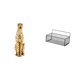 thumbnail image 1 of Organizador De Cesta Con Escultura De Guepardo Dorado, Centro De Mesa Decorativo Con Estantes Flotantes Para Oficina, Cocina, Baño, Sala De Estar Y Almacenamiento., 1 of 8