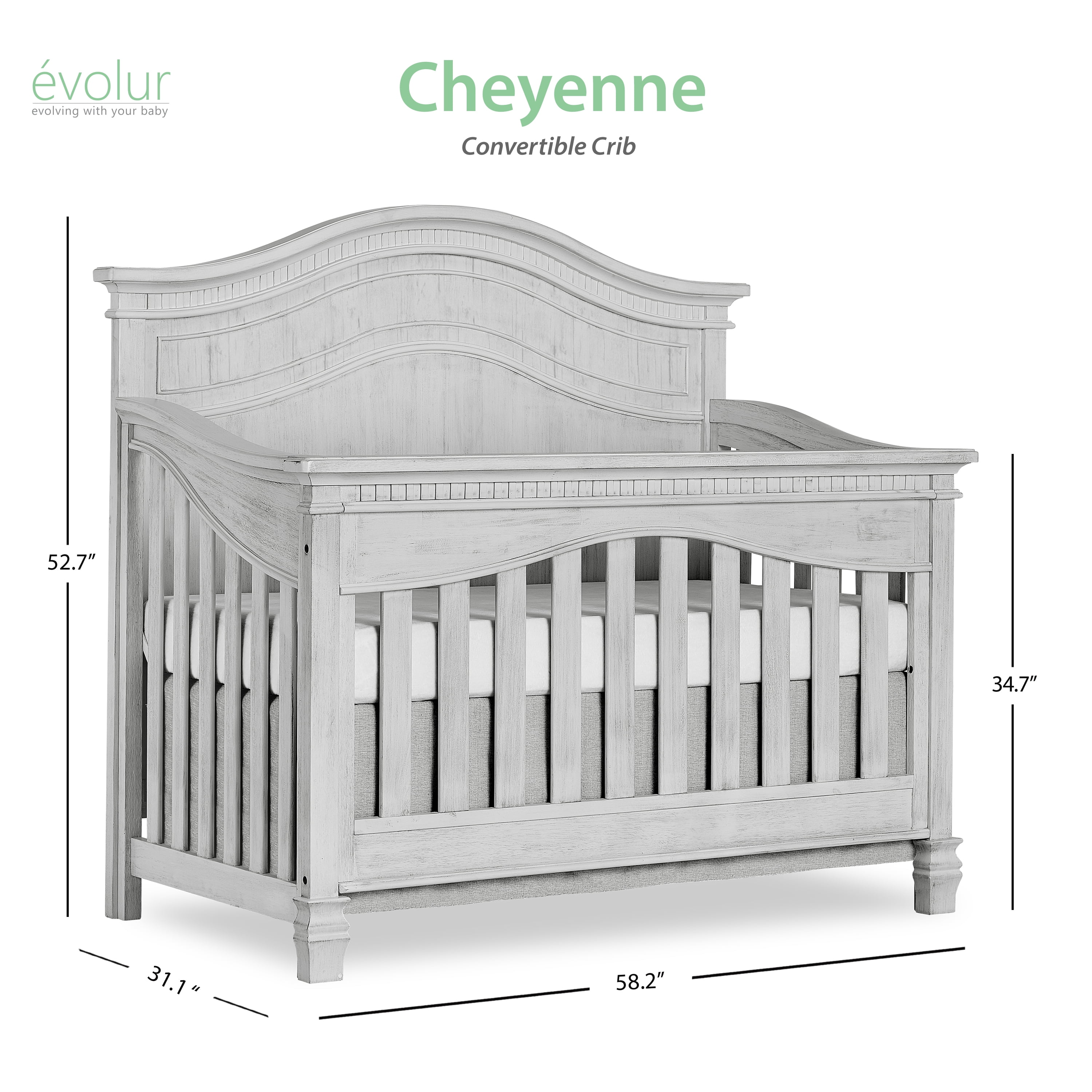 evolur cheyenne crib