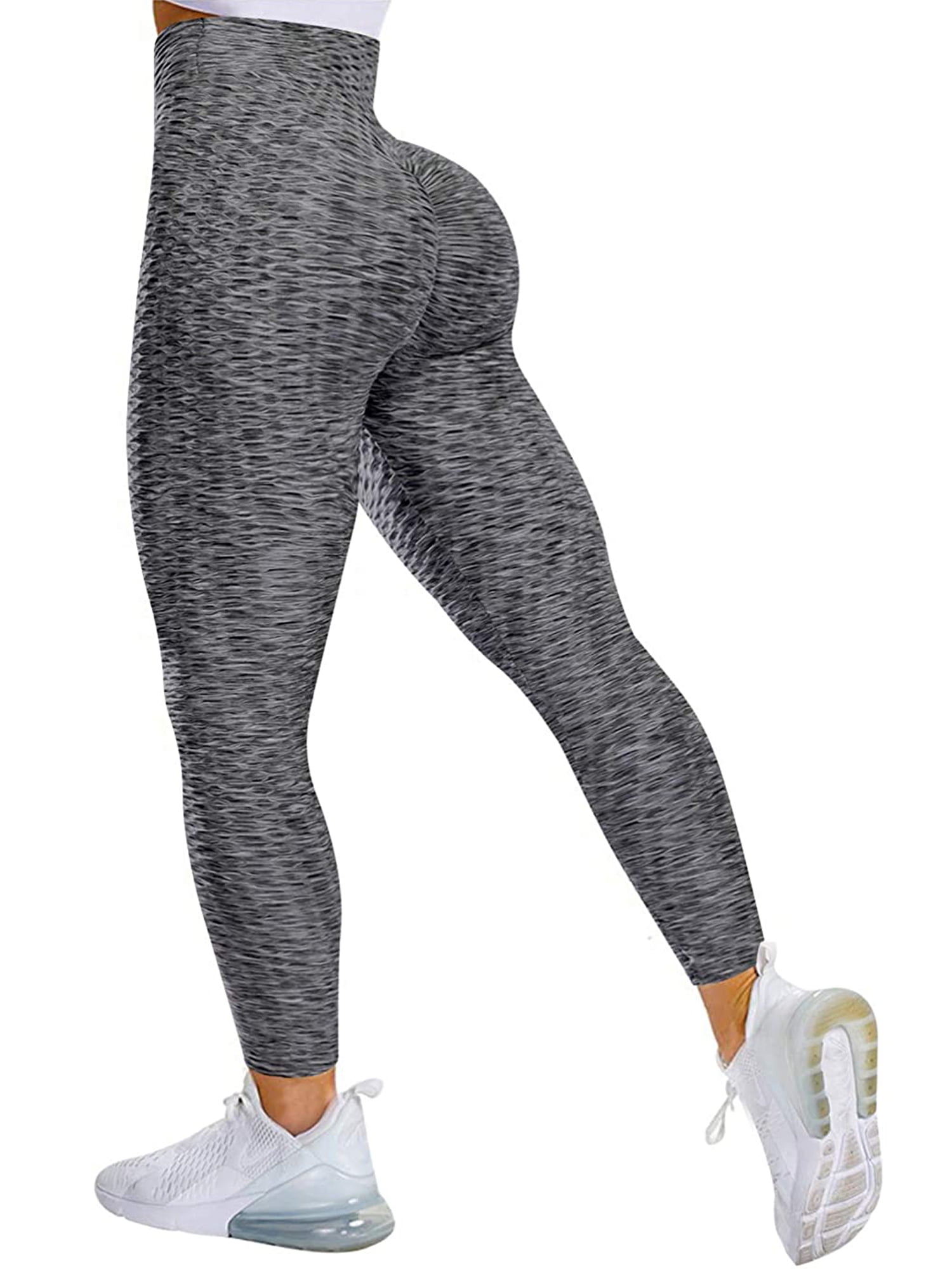 Women's Scrunched Workout Leggings Textured Booty Yoga Pants Ruched ...