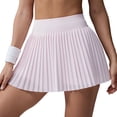 thumbnail image 2 of Women's High Waisted Mini Pleated Skirt Athletic Tennis Skort Lightweight Breathable A-Line Flared Hem Casual Activewear Skirts for Golf Running Workout Daily Wear, 2 of 5