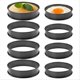 thumbnail image 1 of Crumpet Rings NONSTICK English Muffin Rings for Muffins, Pancakes, 1 of 5