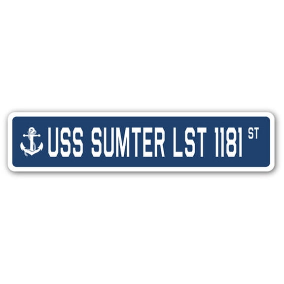 USS SUMTER LST 1181 Street Sign us navy ship veteran sailor gift