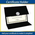 thumbnail image 4 of Geographics Tri Fold Black Certificate Holder, Linen Texture, 9.25" x 12.5", Holds Diplomas, Certificates and Pictures, Pack of 5, 4 of 6