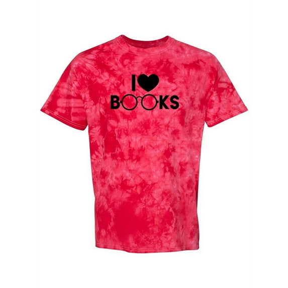 Love Books! Tie-Dye Crystal Men -Smartprints Designs, Male Large