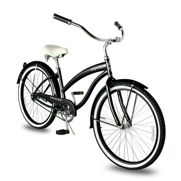 2023 Nova Beach Cruiser Bike for Women, 26 Inch Wheels, Hi Ten Steel Frame, 1 Speed, Coaster Brake, Hybrid Bike for Adults, Complete Cruiser Bikes, Matte Black - Walmart.com