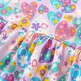 thumbnail image 6 of Girls Rompers Elegant Floral Print Sleeveless Square Neck Girls Ruffled Pocket Jumpsuit Dress Summer Outdoor Play Outfit, 6 of 6