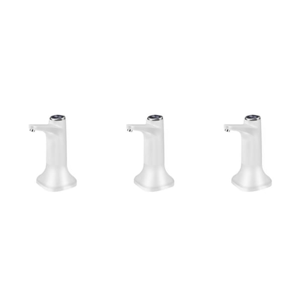 Bearachild Bomba de agua eléctrica automática USB 2 modos Máquina de bombeo de galones con indicador LED Dispensador silencioso Blanco + base Type1 NO1