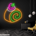 thumbnail image 4 of Glowneon Strawberry Roll Cake Neon Sign, Cake Led Sign, Bakery Decor, 4 of 5