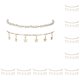 thumbnail image 2 of Qarigey 2 Pieces Anklets Star Flexible Aesthetic Handmade Adjustable Pendent Hanging Bracelets Jewelry for Women Beach Party Como se muestra 10piezas, 2 of 6