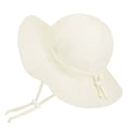 thumbnail image 4 of Kids Sun Hat for Boys Girls Wide Brim Bucket Hat UPF 50+ Sun Protection Hat Breathable Summer Beach Hat(Yellow,0-6 Months), 4 of 4