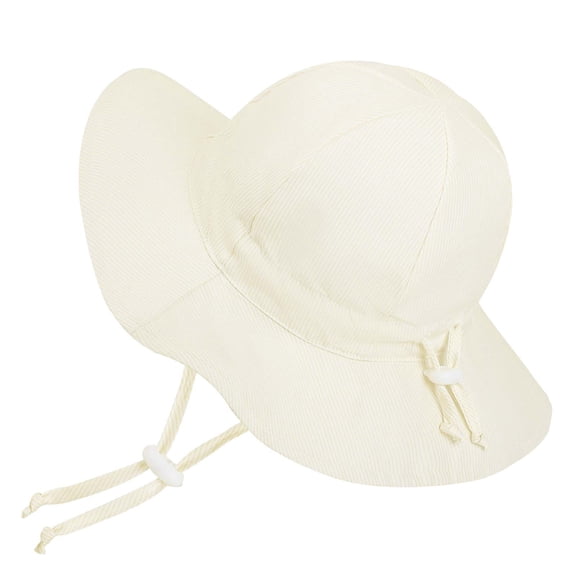 Staki Baby Girls Sun Hat Cute Flower Toddler Summer Outdoor Infant Beach Wide Brim Flowers Yellow,6-24 Months