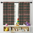 thumbnail image 5 of Blackout Kids Curtains,Green and Red Christmas Plaid Pattern Childrens Insulated Curtains Set Of 2,Bedroom Essentials,Toddler Room Decor 42"x54", 5 of 5