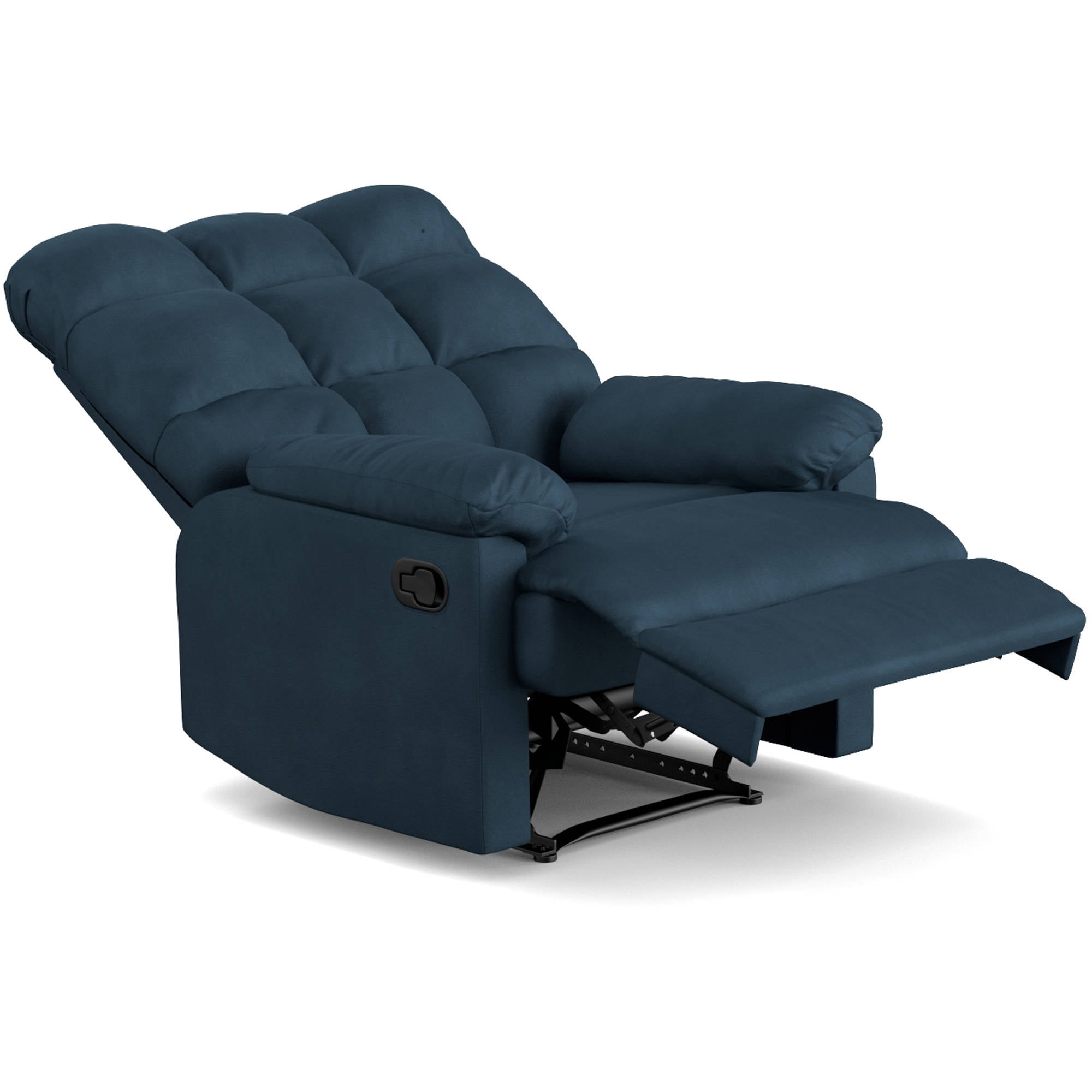 Blue microfiber recliner new arrivals