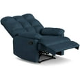 thumbnail image 3 of Homesvale Microfiber Recliner, Deep Blue, 3 of 7