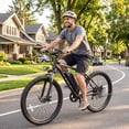 thumbnail image 4 of 26" Electric Bike for Adults, 500W E-Bike with 48V 7.8Ah Battery, 19.8MPH 7-Speed, Front Suspension, Dual Disc Brakes, UL2849 Certified, White, 4 of 9