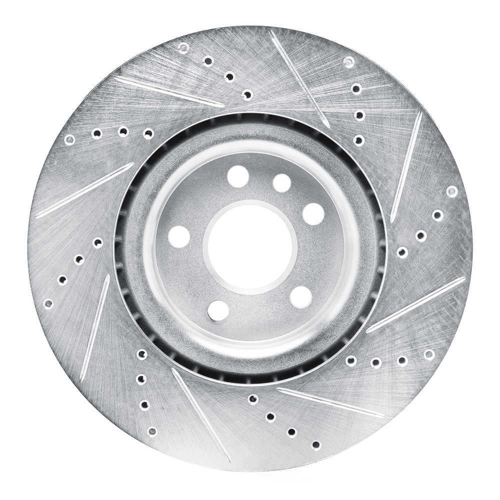 Dynamic Friction Company 631-20042L DFC Brake Rotor - Drilled And Slotted - Silver