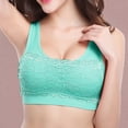 thumbnail image 4 of Ramiter Lingerie for Women Low Cut Bra Women Underwear Bralette Crop Top Sexy Female Bra Push Up Brassiere Bra M,Mint Green, 4 of 4