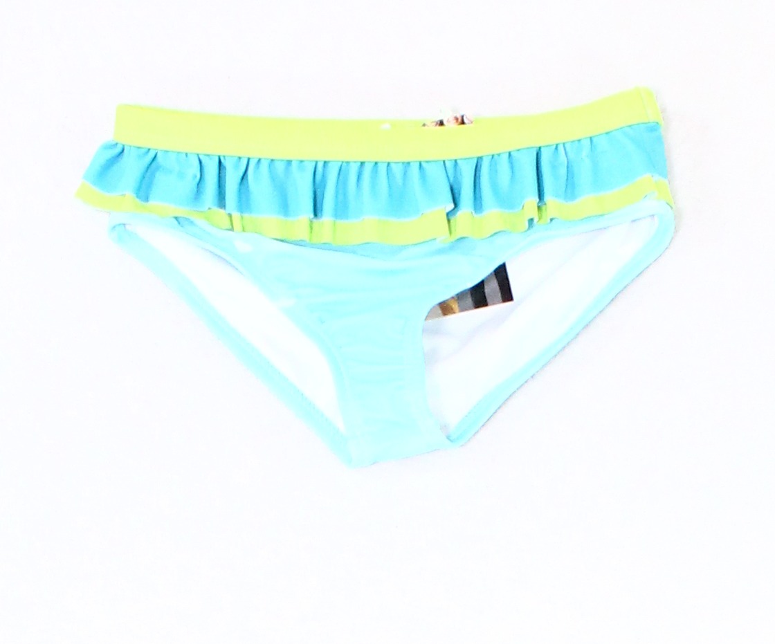 Limeapple Girl's Swimwear Green Ruffle Popover Bikini Bottoms 5