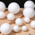 thumbnail image 6 of PAMINGONO 40-Pcs Craft Polystyrene Balls for Cake Decorations White Round 1.6-3.9in, 6 of 8