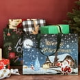 thumbnail image 4 of Wrapables Non-Woven Reusable Christmas Holidays Gift Bags with Handles for Gift Wrap, Parties, Favors and Treats (Set of 8), Blue Night, 4 of 8