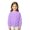 Light Purple #157, variant on Kids' Sweatshirt Dropped Shoulder Crewneck Long Sleeve Casual Pullover Basic Comfortable Solid Color Toddler Fall Top