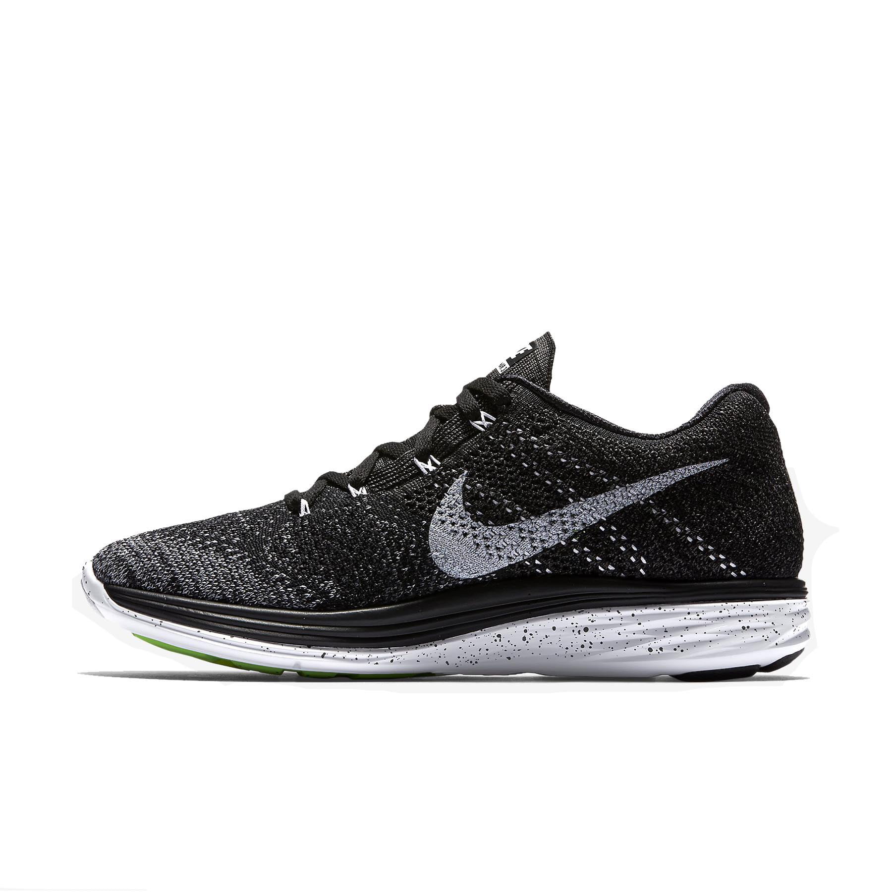 Nike Men's Lunar3 Running Shoe-Black/White - Walmart.com