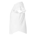 thumbnail image 6 of COUVER Toddler Little Girl's Soft Cotton Flutter Sleeve T-Shirt, White, 4T, 1 Piece, 6 of 7
