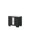 Black White, variant on Black Contemporary Nightstand with Two Drawers and Metal Knobs / Bedroom Decor Piece