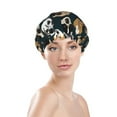 thumbnail image 3 of Kdxio Dogs Print Shower Cap for Women,Elastic and Reusable,Double Waterproof Layers Bathing Hat, 3 of 9