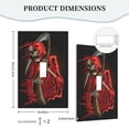 thumbnail image 2 of Grim Reaper With Scyth Light Switch Cover Decorator Single Toggle Wall Plate 1-Gang Receptacle Outlet Decor, 2 of 7