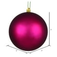 thumbnail image 2 of Vickerman 3" Berry Red Matte Ball Ornament, 12 per Bag, 2 of 5