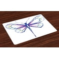 thumbnail image 1 of Ambesonne Animal Place Mats Set of 4, Butterfly Design Art, Standard Size, Violet Blue, 1 of 4