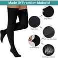 thumbnail image 5 of Wukang 2 Pairs Compression Stockings for Women & Men,20-30mmHg Thigh High Compression Socks,Closed Toe Medical Compression Socks with Silicone Dot Band, 5 of 5