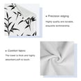 thumbnail image 4 of Three-Piece Towel Set Face Towel Towel Set Hand Towel Bath Towel Cotton Bath Towels Bath Towel Sets Hand Bath Towels Black Bamboo Leaves, 4 of 8