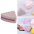 thumbnail image 3 of Triangle Makeup Sponge Holder/ Cosmetic Blender Sponge Case/ Portable Breathable Washable Compact Cute Soft Protective Container for Travel Light Coffee, 3 of 10