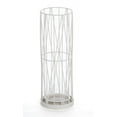 thumbnail image 1 of Mango Steam Pluvian Soakstone Metal Umbrella Holder For Living Room or Entryway, White, 1 of 2