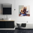 thumbnail image 4 of Stupell Industries Contemporary Bathtub Bear with Graffiti Canvas Art, 30 x 30, by Leon Devenice, 4 of 8