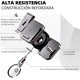 thumbnail image 2 of Paquete de 2 Carretes Retráctiles, llavero Retráctil Resistente, llavero Extensible Con Cable de Acero, Soporte Retractil para llaves Con Clip, Porta llaves Retractil, Color Negro, 2 of 5