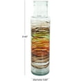 thumbnail image 3 of DecMode 22" Abstract Recycled Glass Vase with Swirled Colored Glass Bands, 3 of 10