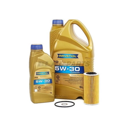 BLAU J1A4645-A Motor Oil Change Kit - Compatible with 2008-13 Volvo C30 w/ 5 Cylinder 2.5L Engine