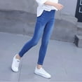 thumbnail image 1 of AAMILIFE Jeans Ajustés pour Filles Taille Élastique Pantalon Crayon, 1 of 4