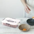 thumbnail image 6 of MERILER 18 Eggs Container for Refrigerator with Lids - Reusable Egg Storage to Keep Food Fresh and Organized (Clear), 6 of 7