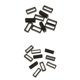 thumbnail image 1 of 20 Piezas 22 20 Anillos de Cierre de Reloj Retenedor Correa de Silicona, 1 of 9