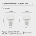 thumbnail image 4 of Foco LED directo de fábrica, lámpara halógena MR16 GU10, 3W-8W, 110V, 220V, 3000K-6000K, adecuada para cocina de estudio en lugar de 100W, 4 of 4