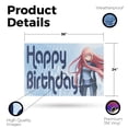 thumbnail image 2 of Happy Birthday Anime Vinyl Decal 24 Inch x 36 Inch Weatherproof Heavy-Duty Adhesive Backing | Celebration Themes, Party Decorations, Fun Designs | Made in USA, 2 of 6