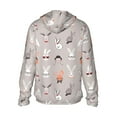 thumbnail image 2 of Picia Various Rabbits Women's Men's UPF 50+ Sun Protection Hoodie Shirt Long Sleeve SPF Fishing Outdoor UV Hiking Lightweight Shirts-Small, 2 of 9