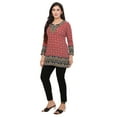 thumbnail image 5 of Maple Clothing Short Kurta Indian Tunics Kurti Top Women's India Apparel (Red, 3XL), 5 of 6