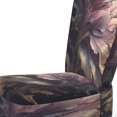 thumbnail image 4 of Designart "Pink and Gold Abstract Leaf Design III" Blue Leaves Upholstered Accent Chair - Traditional Arm Chair For Bedroom, 4 of 5