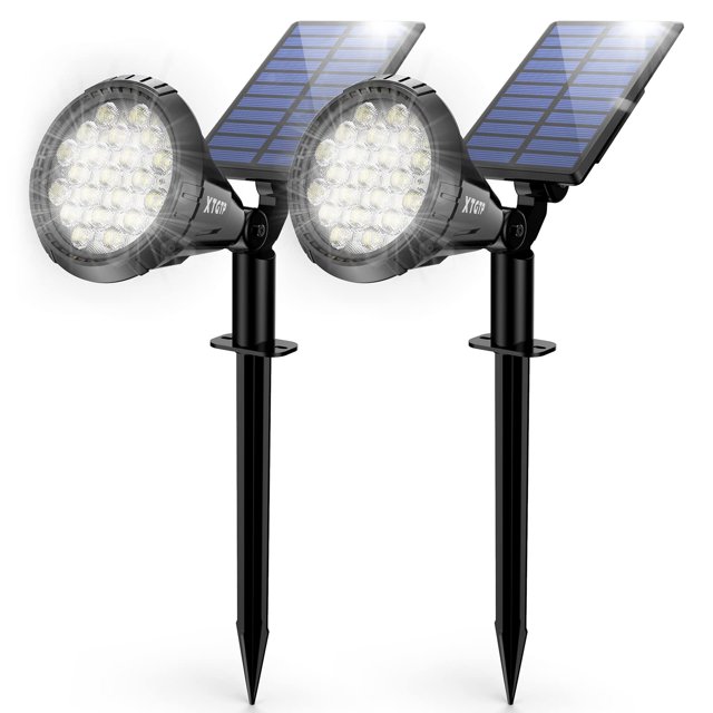 Focos solares XTGTP, 21 LED, IP67, impermeables, paquete de 2