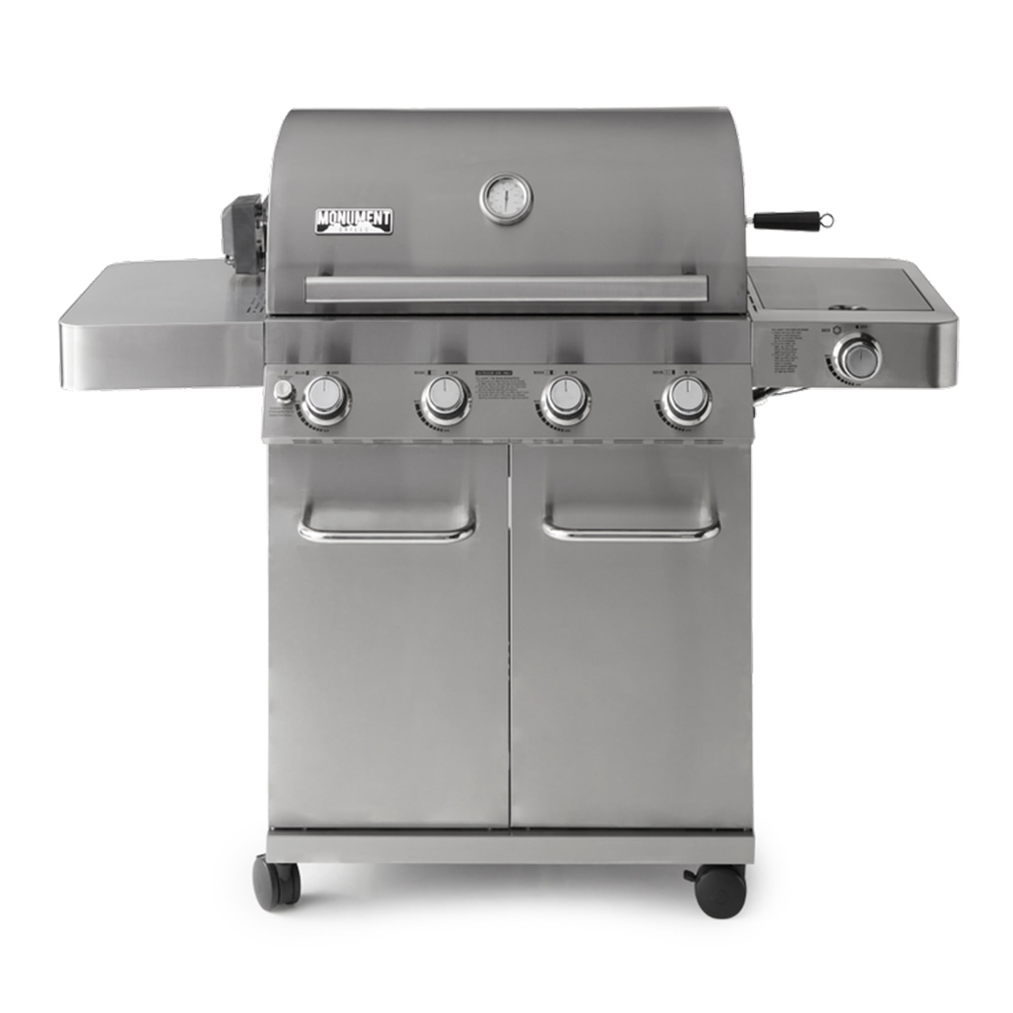 Monument Grills 17842 Stainless Steel 4 Burner Propane Gas Grill with Rotisserie Walmart